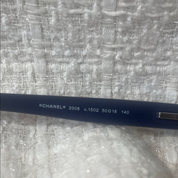 Authentic CHANEL dark blue Glasses 3308 c. 1502 size 50-18 - Picture 5 of 6